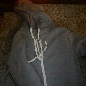 Gray Zip-Up Hoodie